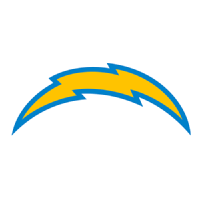 Los Angeles Chargers logo featuring a stylized yellow lightning bolt