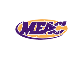 Logo of the MEC, featuring bold purple and orange colors with stylized letters and a sunburst design