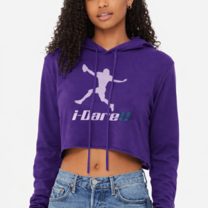 iDU Female Triblend Crop Hoodie Tee - 8512